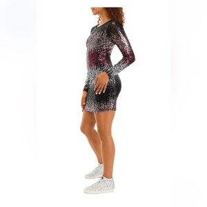 B. Darling Juniors' Scoop Back Sequined Bodycon Dress Size 1 to 2 NWT